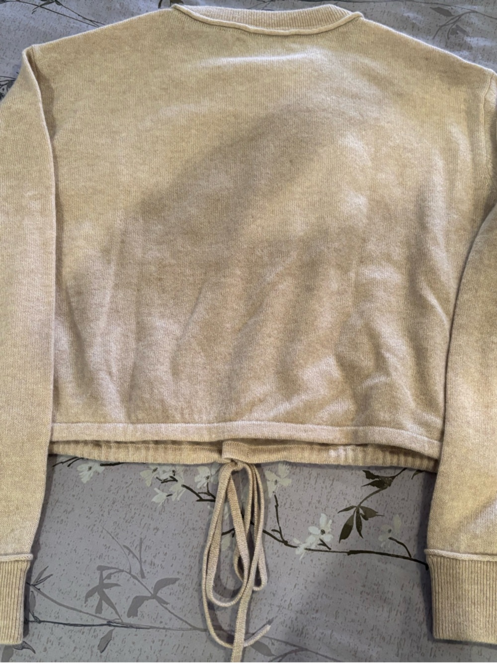 Alice + Olivia Blush Drawstring Hem Crewneck Sweater - Picture 3 of 4